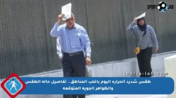 طقس شديد الحرارة اليوم بأغلب المناطق.. تفاصيل حالة الطقس والظواهر الجوية المتوقعة
